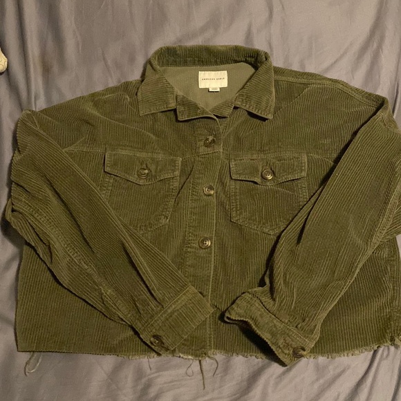 American eagle green corduroy jacket - Picture 1 of 2